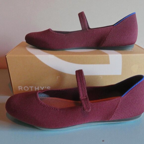 Rothy's The Square Mary Jane (Woman's 8M) SYRAH, New in Box - Picture 6 of 16